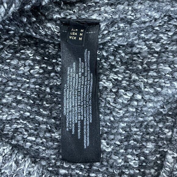 Massimo Dutti Women Cardigan Sweater M Medium Gray Alpaca blend 5756/629 NWT - Picture 11 of 16